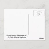 Mount Rainier Washington Postcard Postkarte (Rückseite)