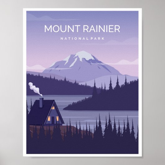 Mount Rainier Washington Poster (Vorne)