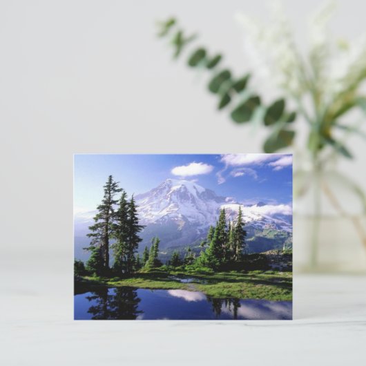 Mount Rainier Washington Postkarte (Stehend Vorderseite)