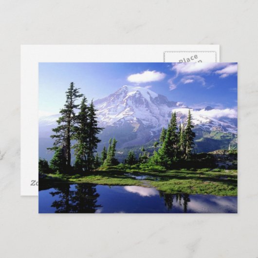 Mount Rainier Washington Postkarte (Vorne/Hinten)