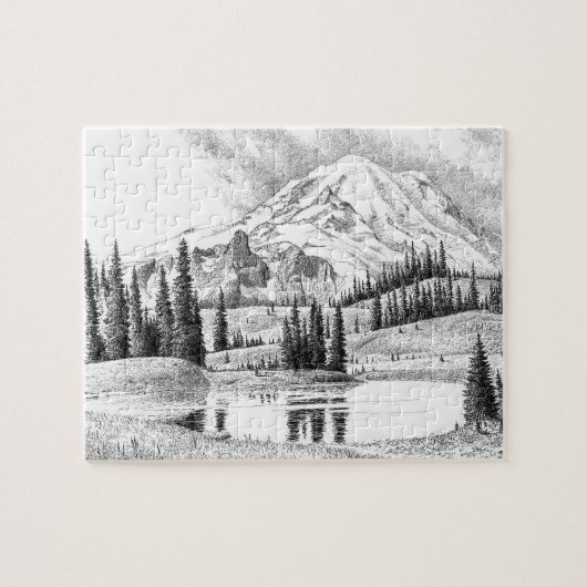 Mount Rainier, Washington Puzzle (Horizontal)
