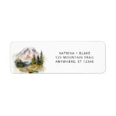 Mount Rainier Washington Return Address Labels (Vorne)