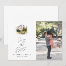 Mount Rainier Washington Save the Date