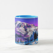 Mount Rainier Washington Staat Colorful Mountain Tasse (Zentrum)