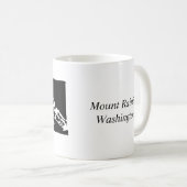 Mount Rainier Washington Tasse - Schwarze Fassung (VorderseiteRechts)