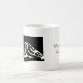 Mount Rainier Washington Tasse - Schwarze Fassung (Mittel)