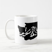 Mount Rainier Washington Tasse - Schwarze Fassung (Links)