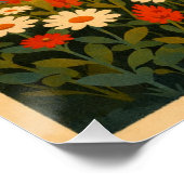 Mount Rainier, Washington, USA, in a classic retro Poster (Ecke)