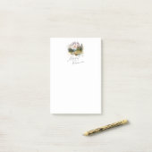 Mount Rainier Wasserfarbenlandschaft Post-it Klebezettel (Auf Schreibtisch)