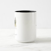 Mount Rainier Wasserfarbenlandschaft Tasse (Zentrum)