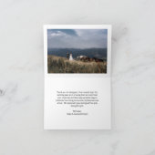 Mount Rainier Watercolor Wedding Dankeskarte (Innenseite)