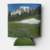 Mount Rainier, Wildblumen und Schnee Dosenkühler (Vorderseite)