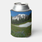Mount Rainier, Wildblumen und Schnee Dosenkühler (Kanne Rückseite)