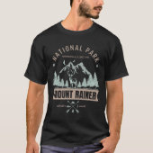 Mount Rainier Wilderness Deer Graphic  T-Shirt (Vorderseite)