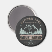Mount Rainier Wilderness Deer Magnet (Vorderseite/Rückseite)