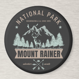 Mount Rainier Wilderness Deer  Magnet