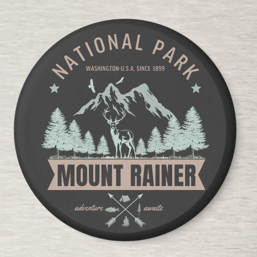 Mount Rainier Wilderness Deer  Magnet