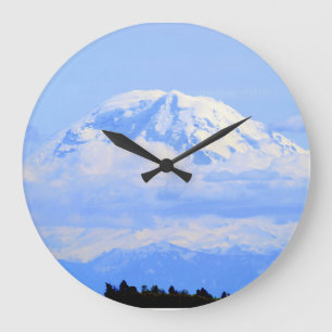 Mount Ranier Große Wanduhr