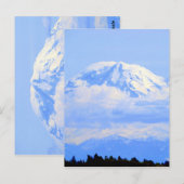 Mount Ranier Postkarte (Vorne/Hinten)