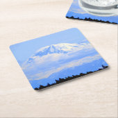 Mount Ranier Rechteckiger Pappuntersetzer (angewinkelt)