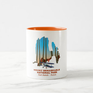 Mount Remarkable South Australia Reiseplakat Zweifarbige Tasse