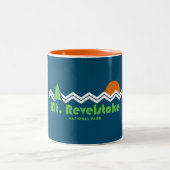 Mount Revelstok Nationalpark Retro Zweifarbige Tasse (Mittel)