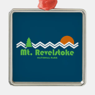 Mount Revelstoke National Park Retro Ornament Aus Metall