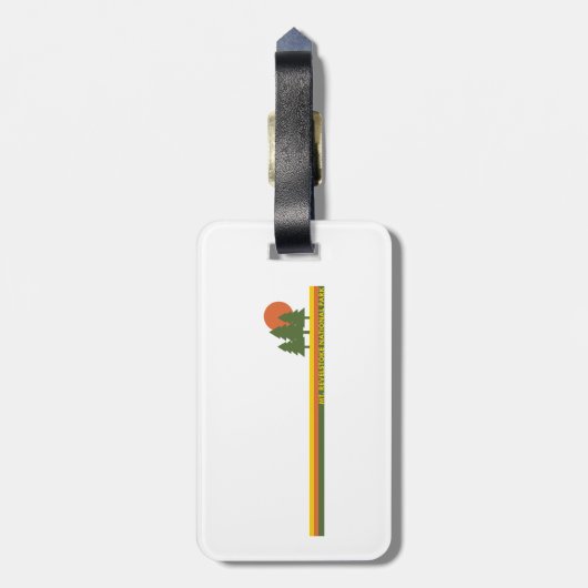 Mount Revelstoke Nationalpark Pine Trees Gepäckanhänger (Rückseite vertikal)