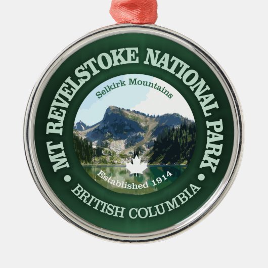 Mount Revelstoke NP Ornament Aus Metall (Vorne)