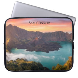 Mount Rinjani Volcano Crater Sunrise  Laptopschutzhülle