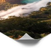 Mount Rinjani Volcano Crater Sunrise Wall Art Poster (Ecke)