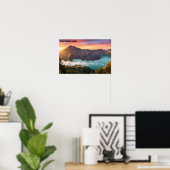 Mount Rinjani Volcano Crater Sunrise Wall Art Poster (Heimbüro)