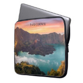 Mount Rinjani Vulkankrater Sonnenaufgang Laptopschutzhülle (Vorderseite Links)