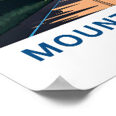 Mount Robson Canada Travel Print Poster (Ecke)