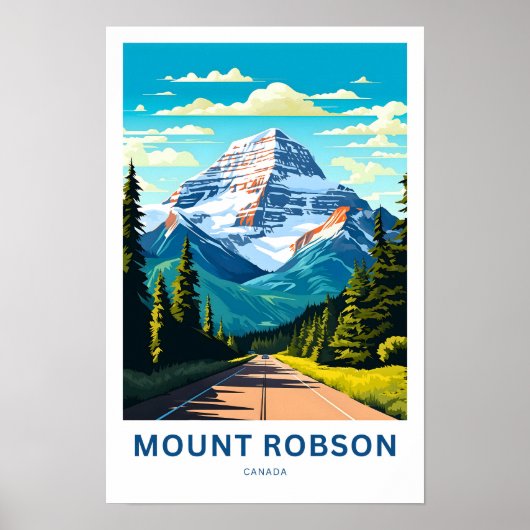 Mount Robson Canada Travel Print Poster (Vorne)
