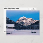 Mount Robson im Winter Postkarte (Vorne/Hinten)