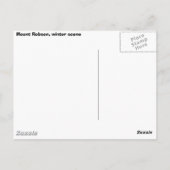 Mount Robson im Winter Postkarte (Rückseite)