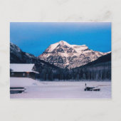 Mount Robson im Winter Postkarte (Vorderseite)