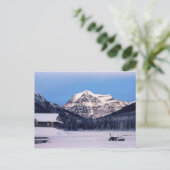 Mount Robson im Winter Postkarte (Stehend Vorderseite)