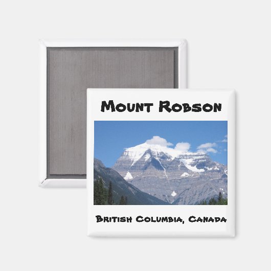 Mount Robson Magnet (Vorderseite/Rückseite)