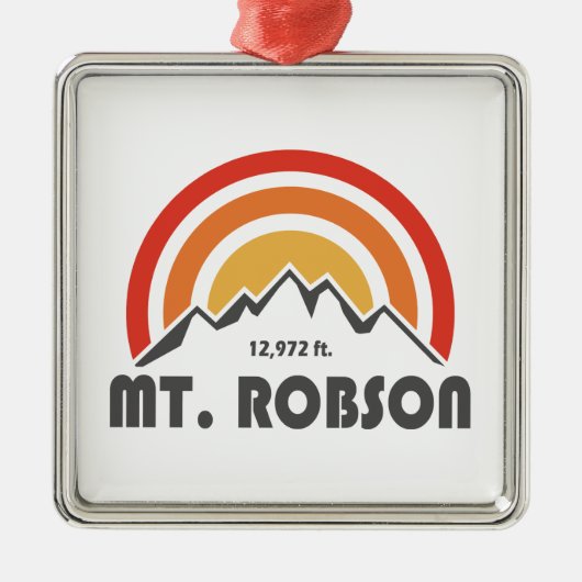 Mount Robson Ornament Aus Metall (Vorne)