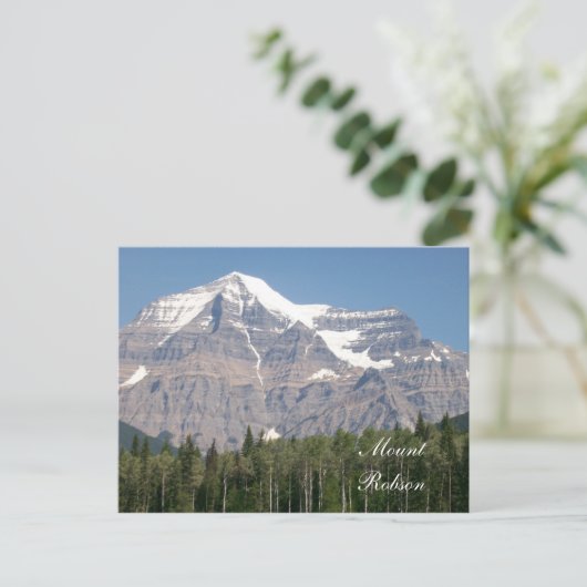 Mount Robson Postkarte (Stehend Vorderseite)