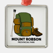 Mount Robson Provincial Park Backpack Ornament Aus Metall (Vorne)