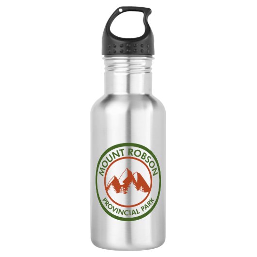 Mount Robson Provincial Park Edelstahlflasche (Vorderseite)