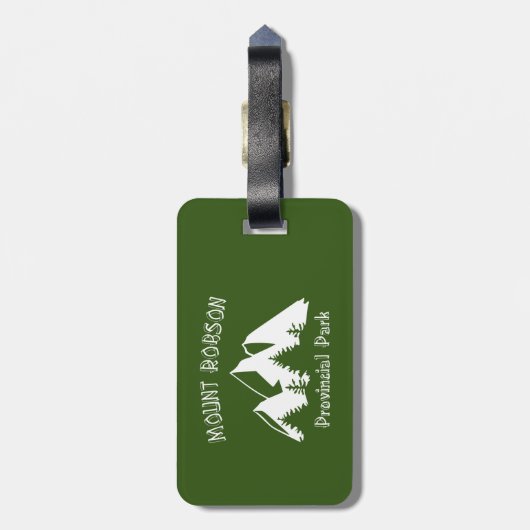 Mount Robson Provincial Park Gepäckanhänger (Rückseite vertikal)