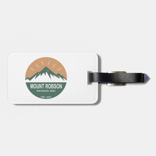 Mount Robson Provincial Park Gepäckanhänger (Rückseite horizontal)
