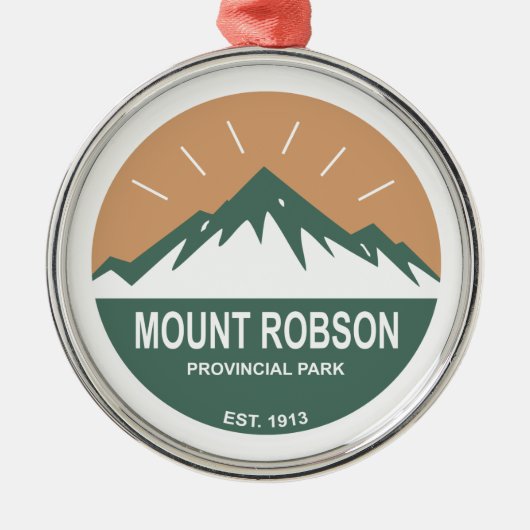 Mount Robson Provincial Park Ornament Aus Metall (Vorne)