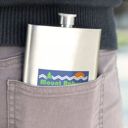 Mount Robson Provincial Park Retro Flachmann (Beispiel)