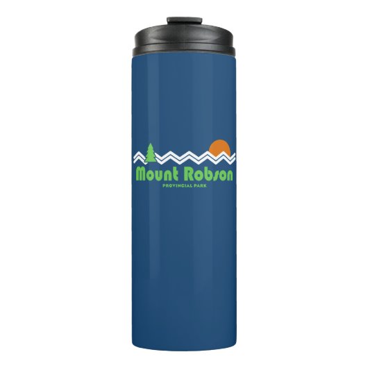 Mount Robson Provincial Park Retro Thermosbecher (Vorderseite)