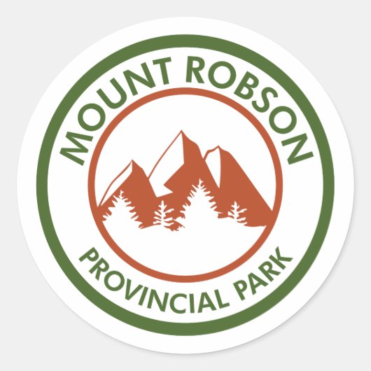 Mount Robson Provincial Park Runder Aufkleber (Vorderseite)